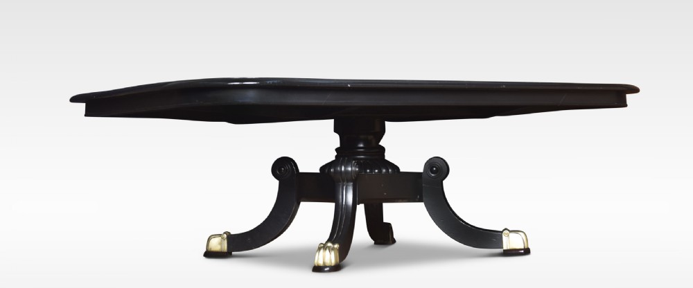 19th Century ebonised coffee table View V