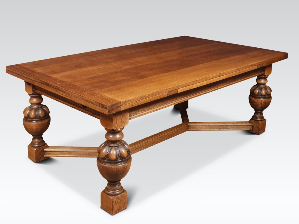 Impressive Oak Draw Leaf Table