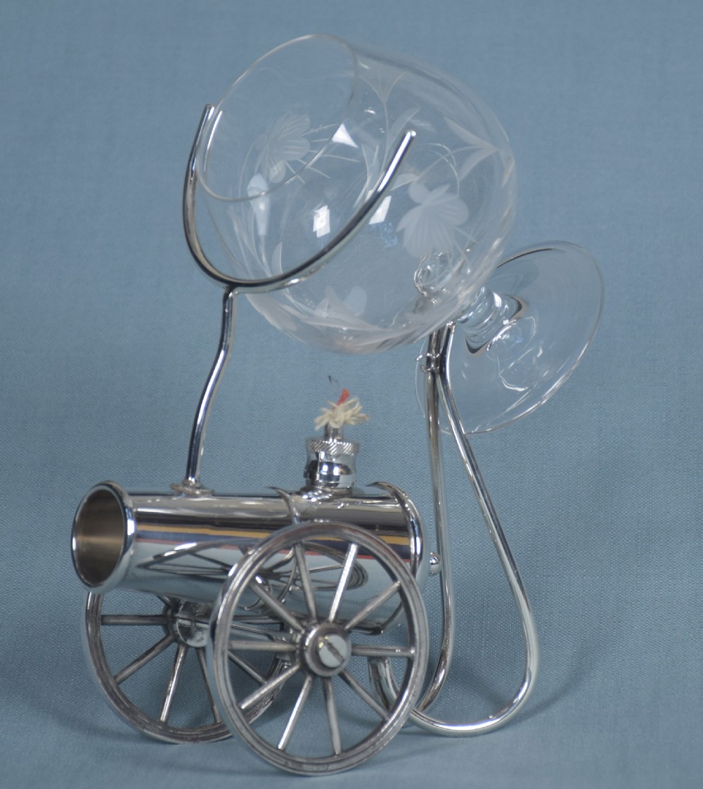 A silver plated brandy warmer View II