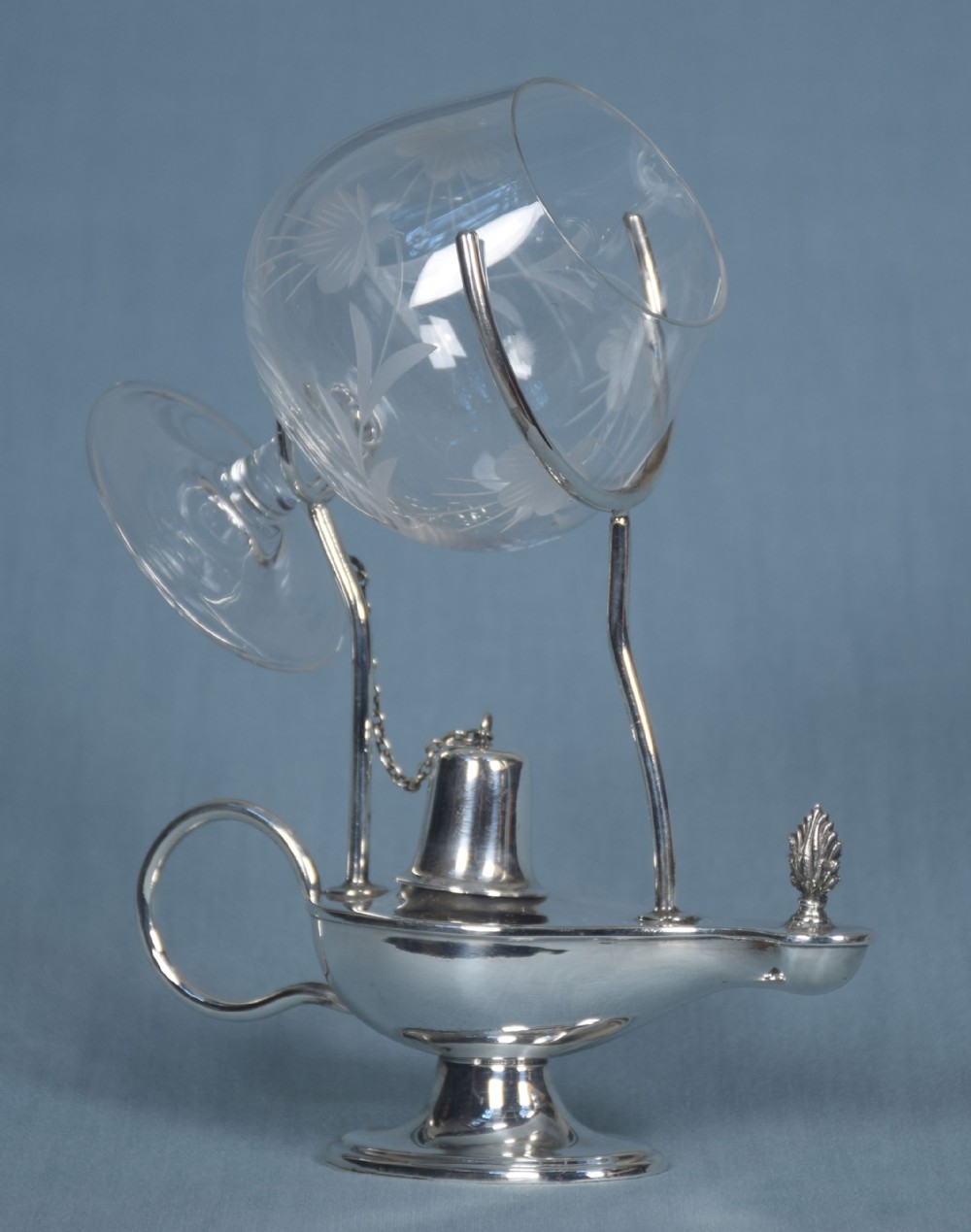 Silver plated brandy warmer