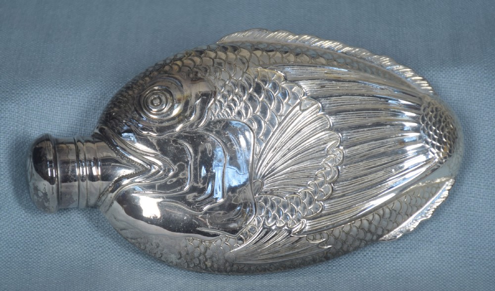 Silver plated hip flask