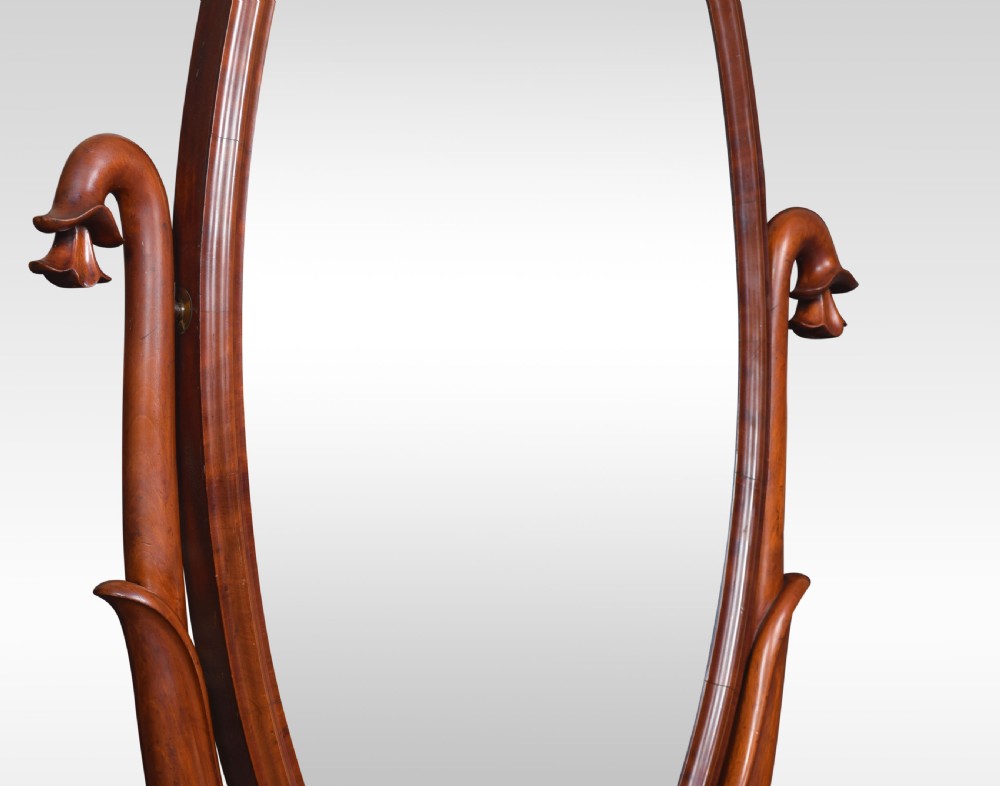 Victorian mahogany cheval mirror View III