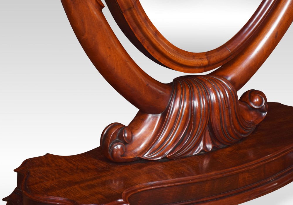 Victorian mahogany cheval mirror View V