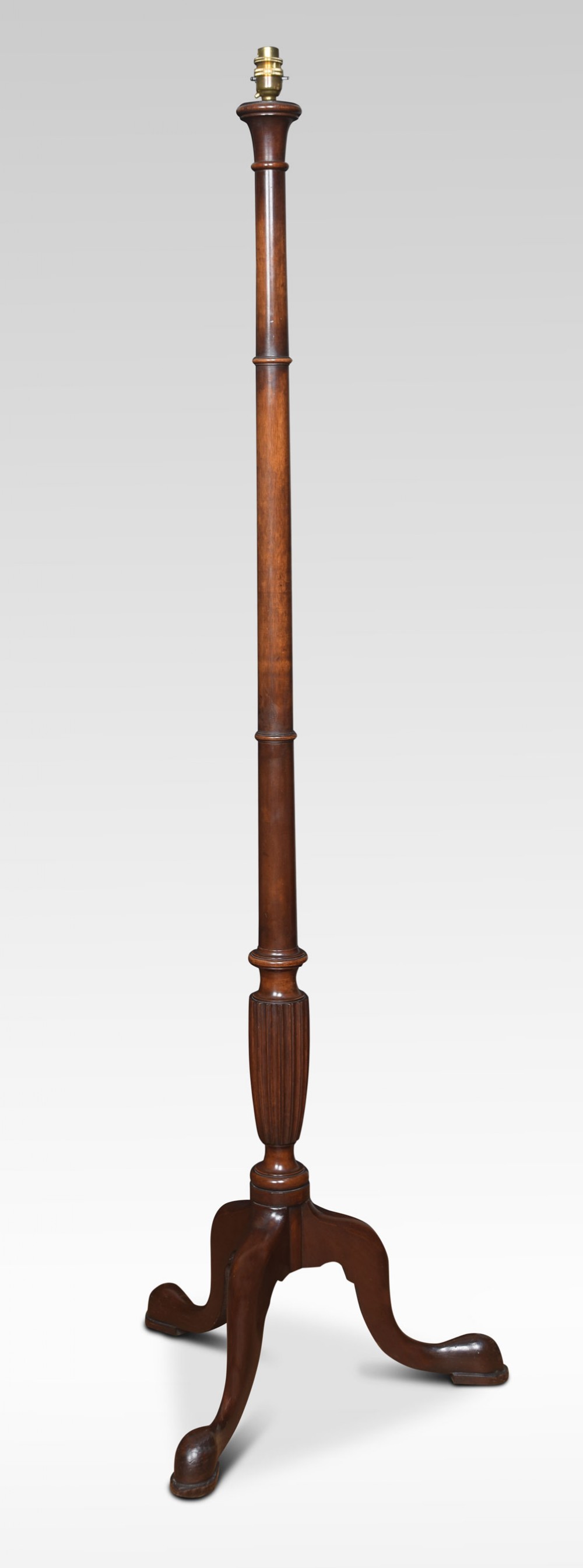 Mahogany standard lamp