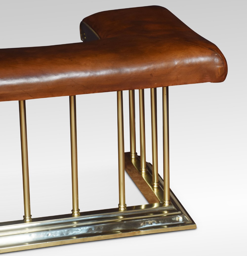 Brass and leather club fender View VI