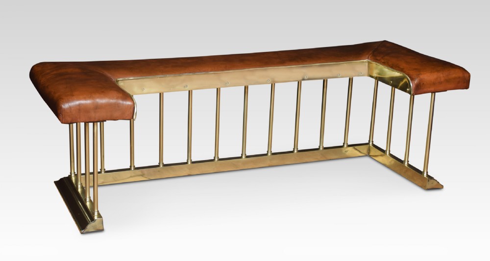 Brass and leather club fender View VIII