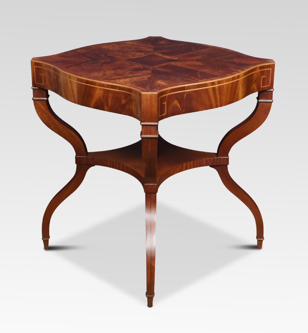 Pair of mahogany occasional tables View V