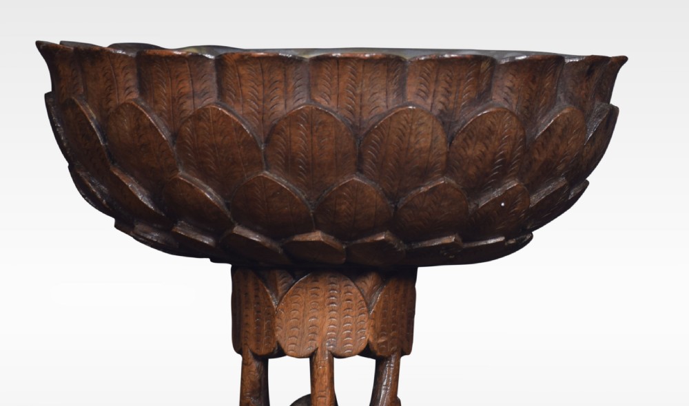 Set of three Anglo-Indian carved walnut serving bowls View IV