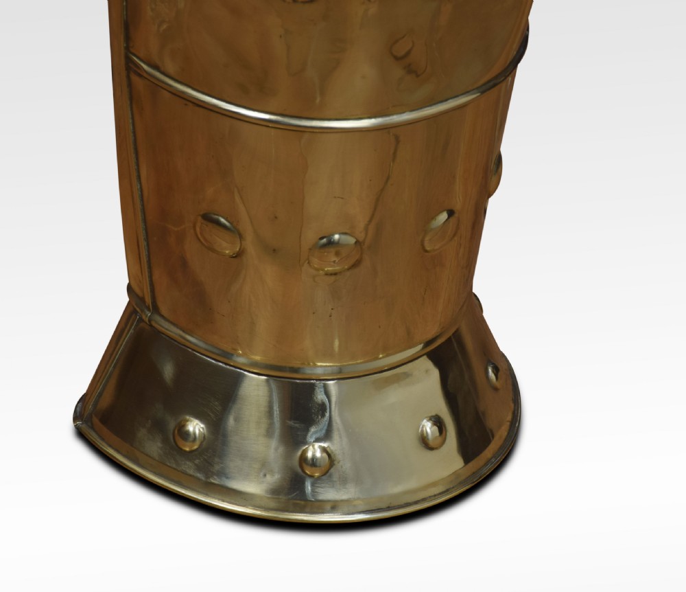 19th Century brass umbrella stand View II