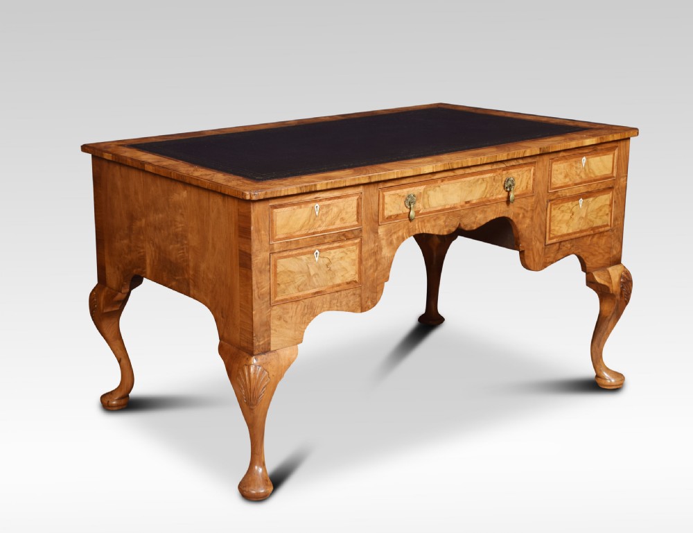 Walnut writing desk of Queen Ann design View IX