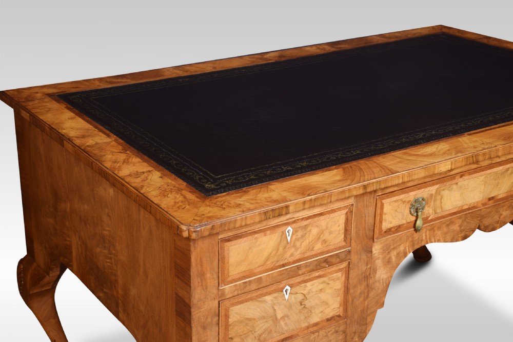 Walnut writing desk of Queen Ann design View XI