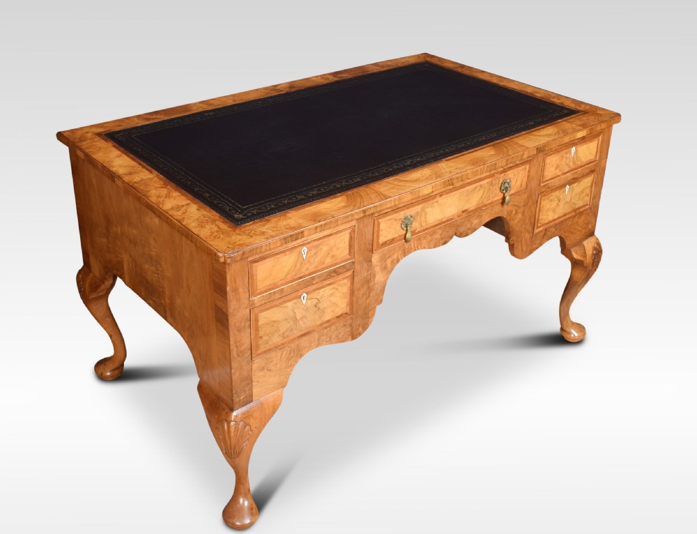 Walnut writing desk of Queen Ann design View XII