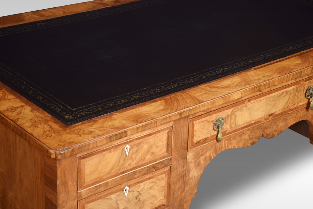 Walnut writing desk of Queen Ann design View XIII