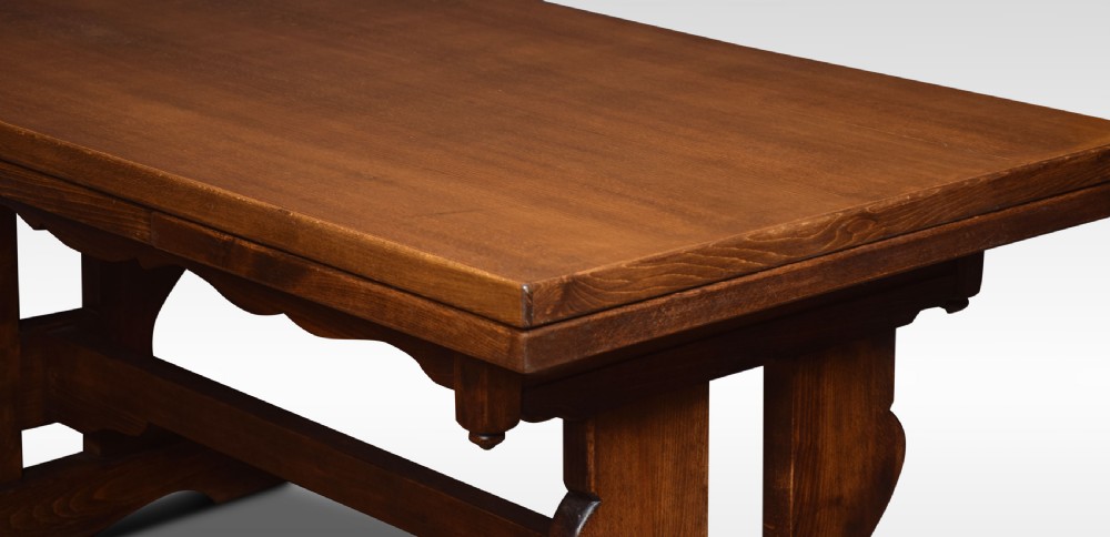 Oak draw leaf refectory table View III