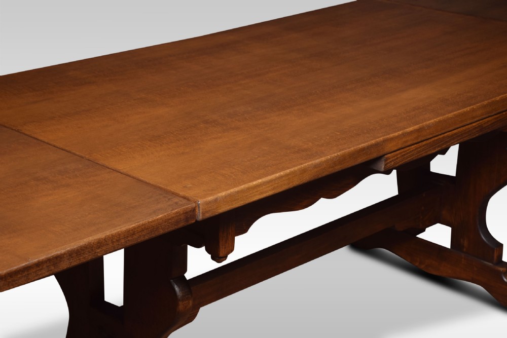 Oak draw leaf refectory table View V