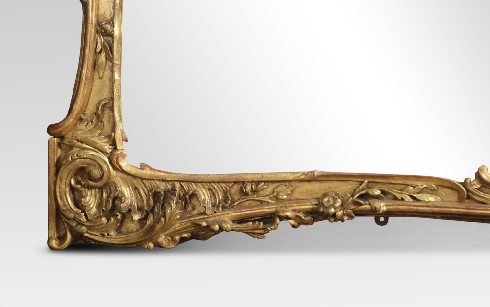 Large gilt overmantel mirror View VIII