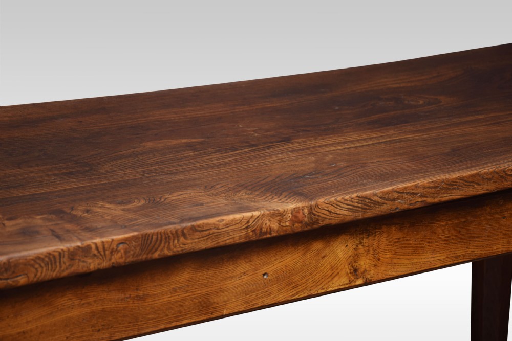 Elm plank top refectory table View III