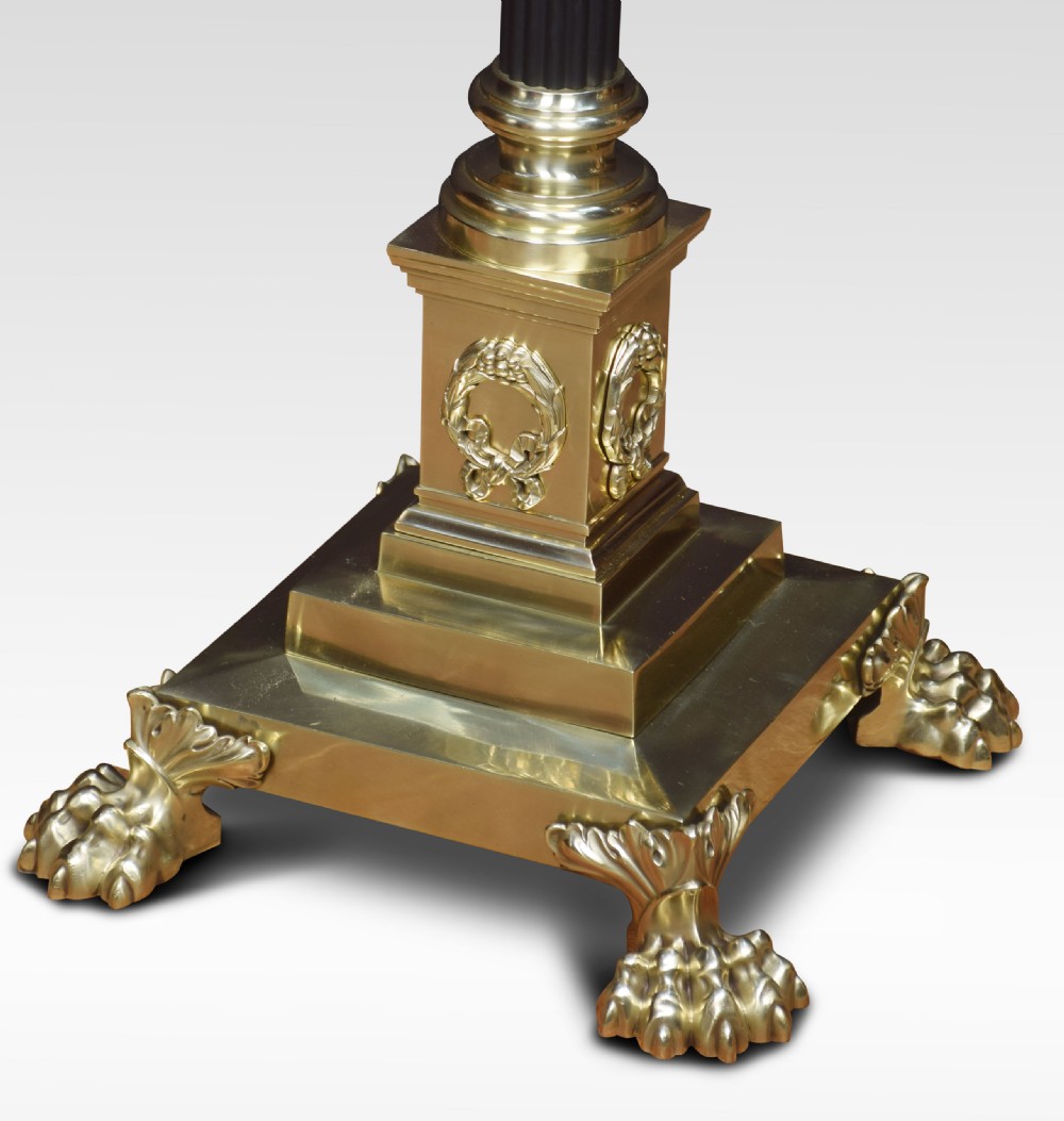 Brass standard lamp View VII