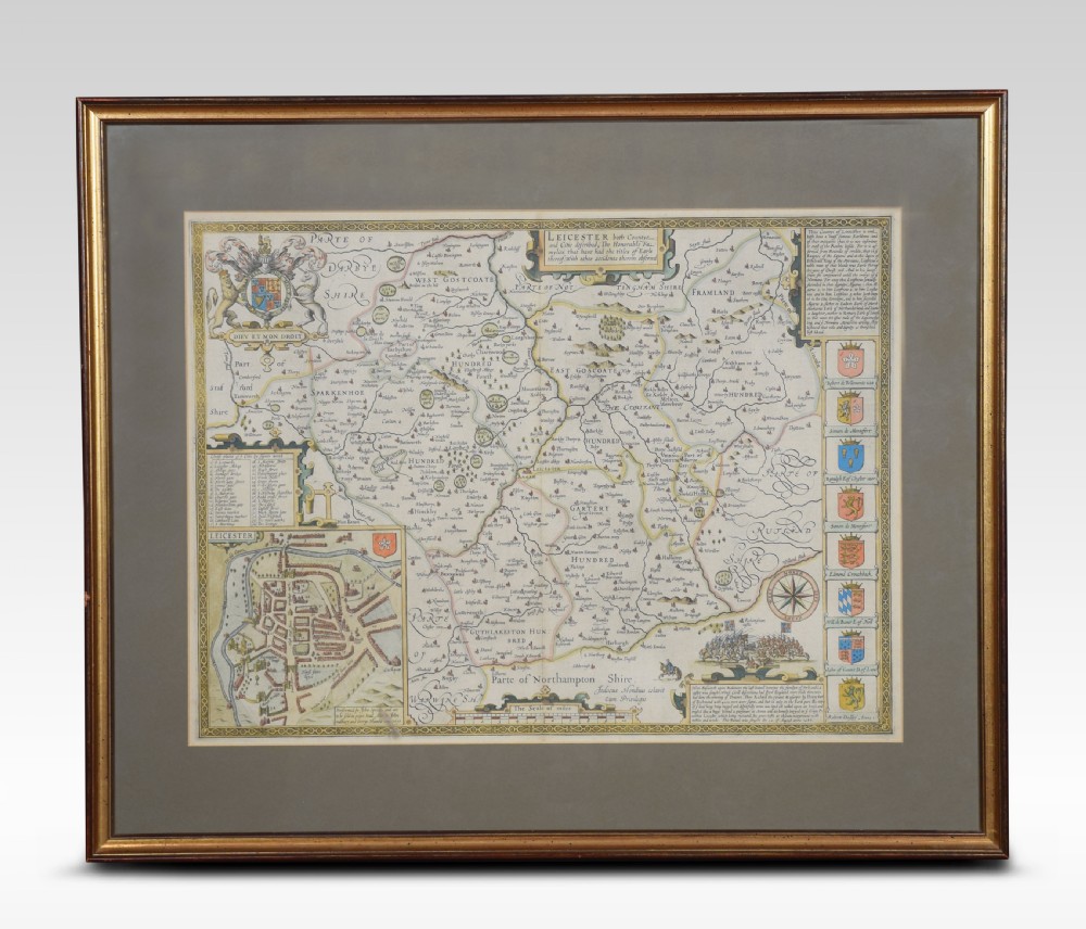 Map of Leicester by John Speed