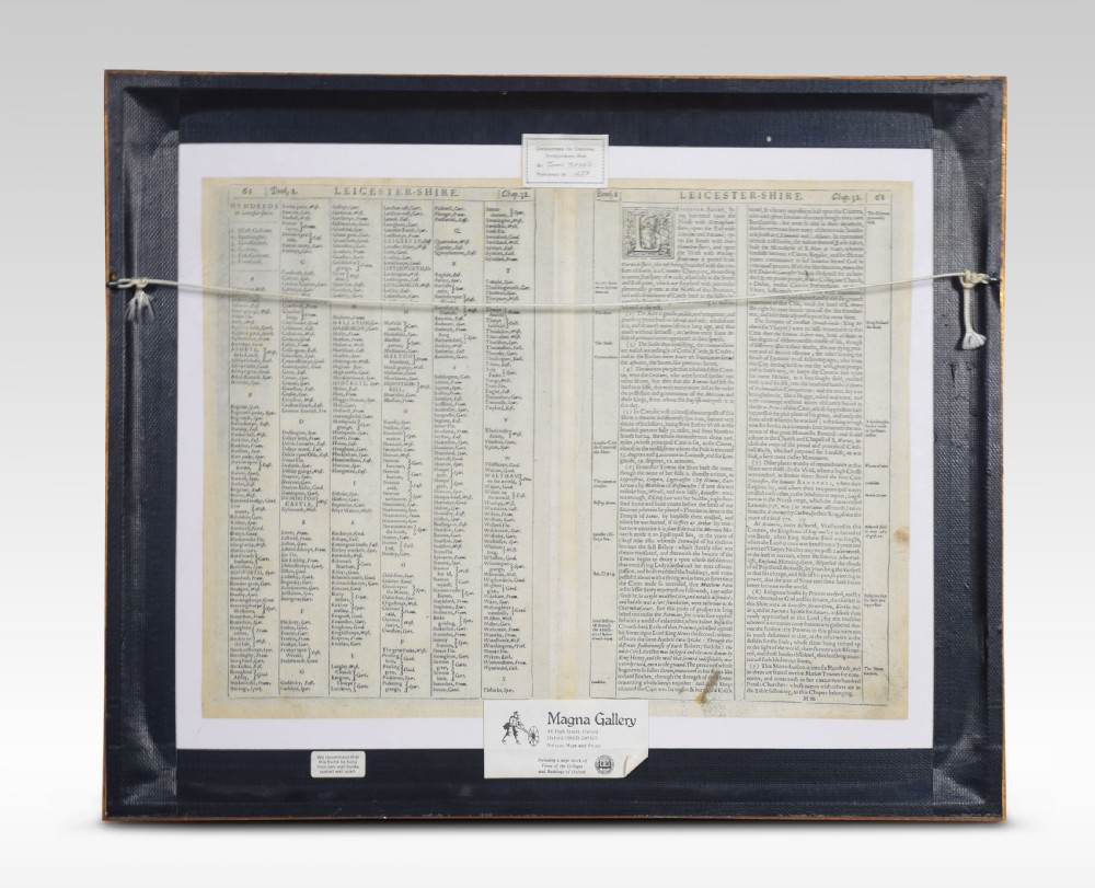 Map of Leicester by John Speed View V