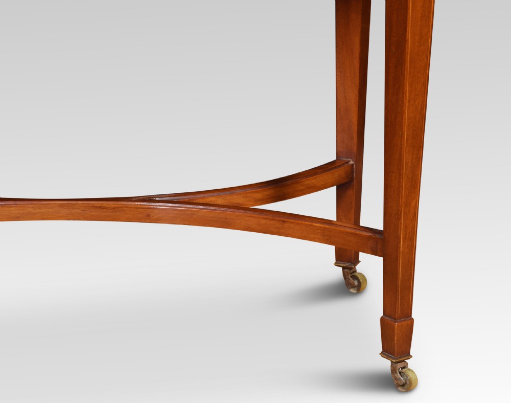 Mahogany inlaid oval dressing table View XVI