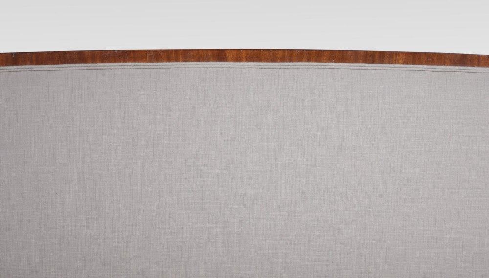 Mahogany scroll end settee View X