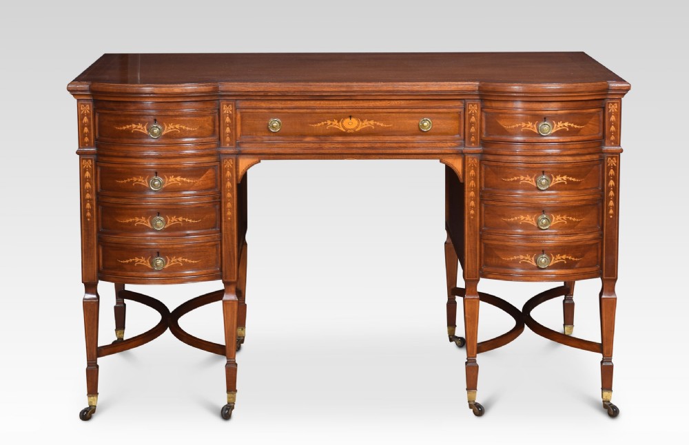 Mahogany inlaid dressing table