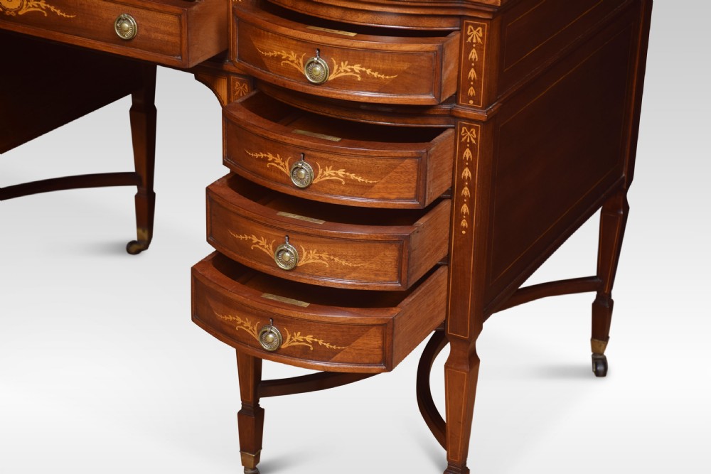 Mahogany inlaid dressing table View IV