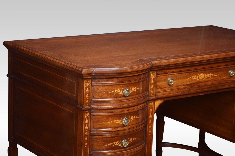 Mahogany inlaid dressing table View V