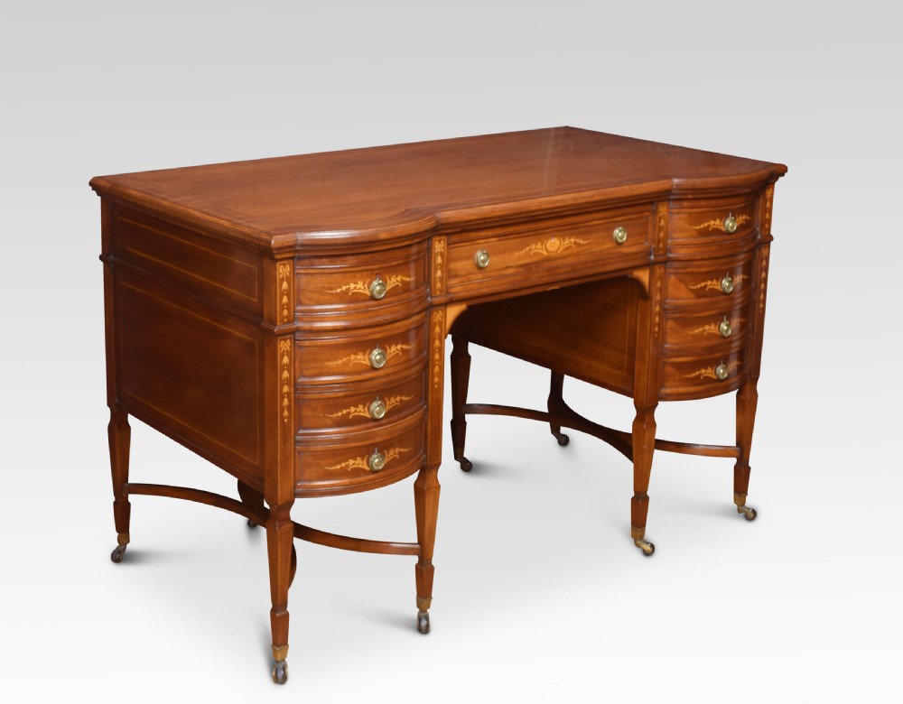 Mahogany inlaid dressing table View VI