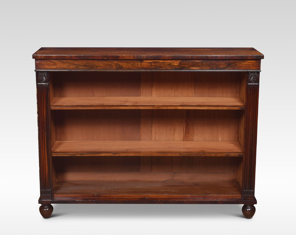 Regency rosewood open bookcase View VIII