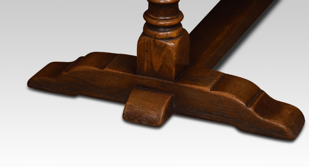Oak draw leaf refectory table View III