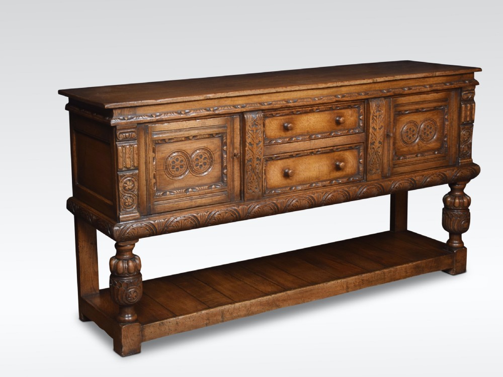 Carved oak sideboard View II