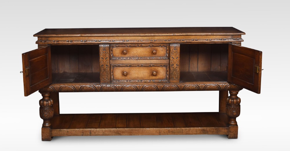 Carved oak sideboard View IV