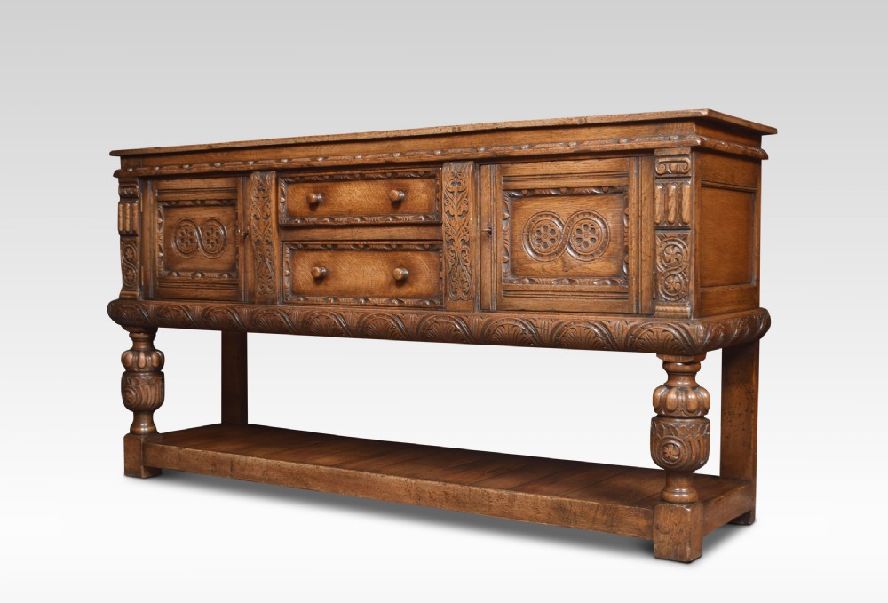 Carved oak sideboard View VII