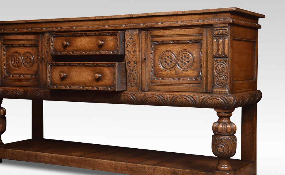 Carved oak sideboard View VIII