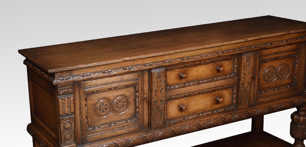 Carved oak sideboard View X