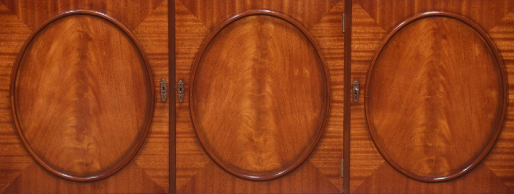 Mahogany three door library bookcase View V