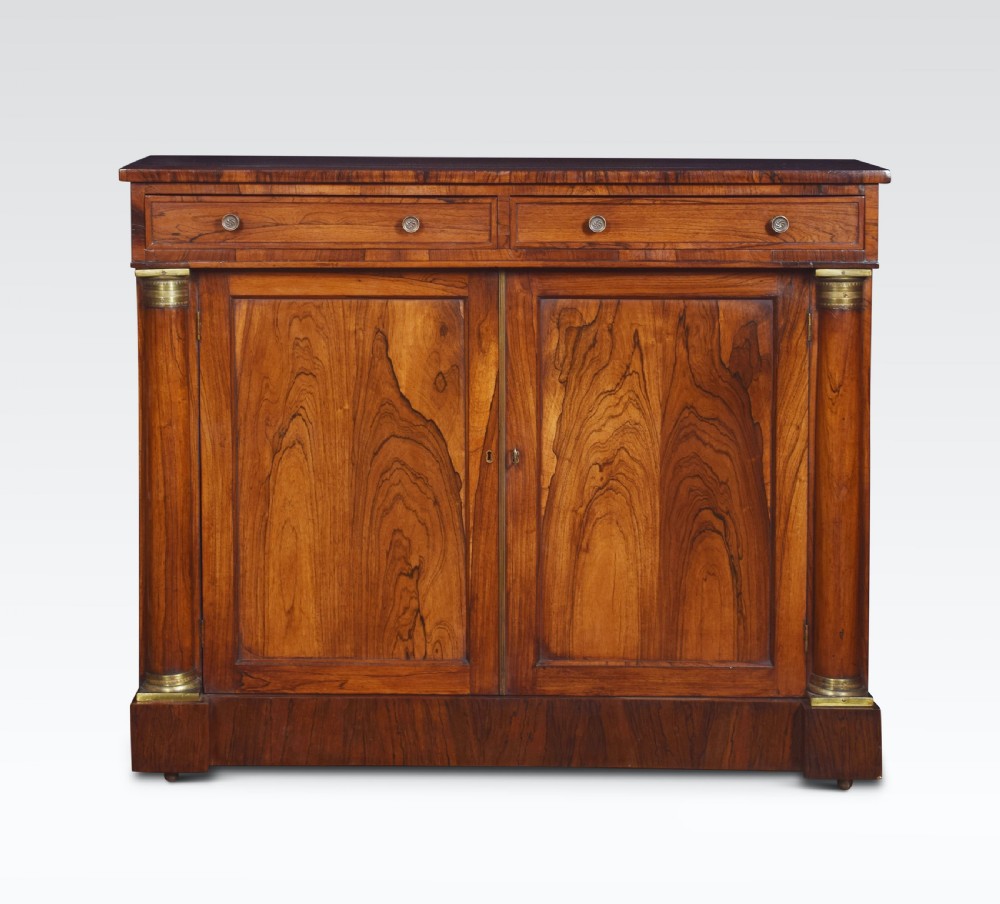 Regency rosewood two door cabinet