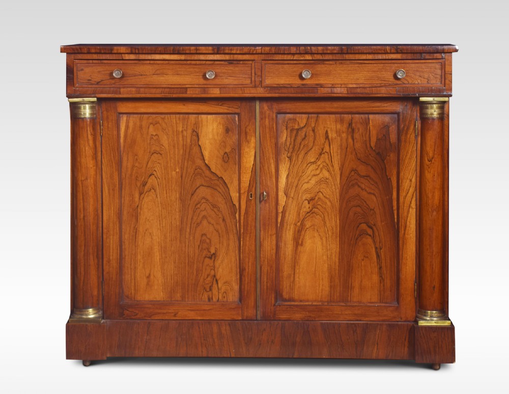 Regency rosewood two door cabinet View III