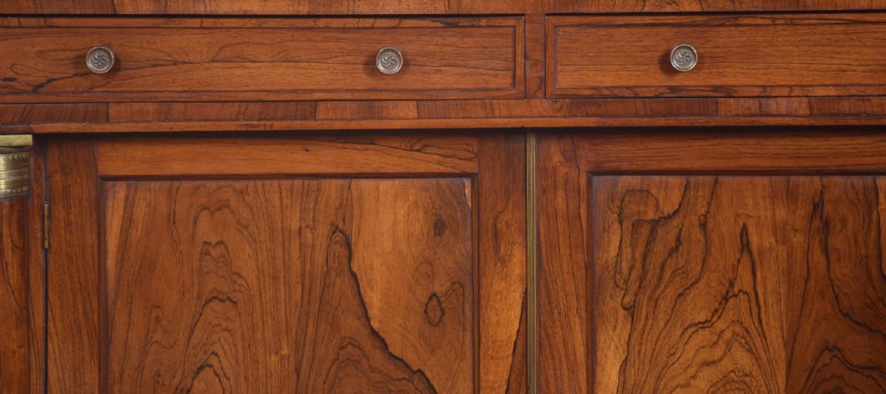 Regency rosewood two door cabinet View V