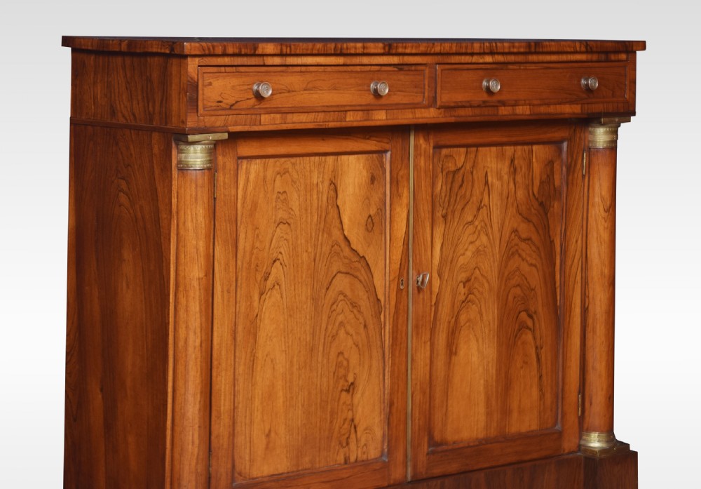 Regency rosewood two door cabinet View X