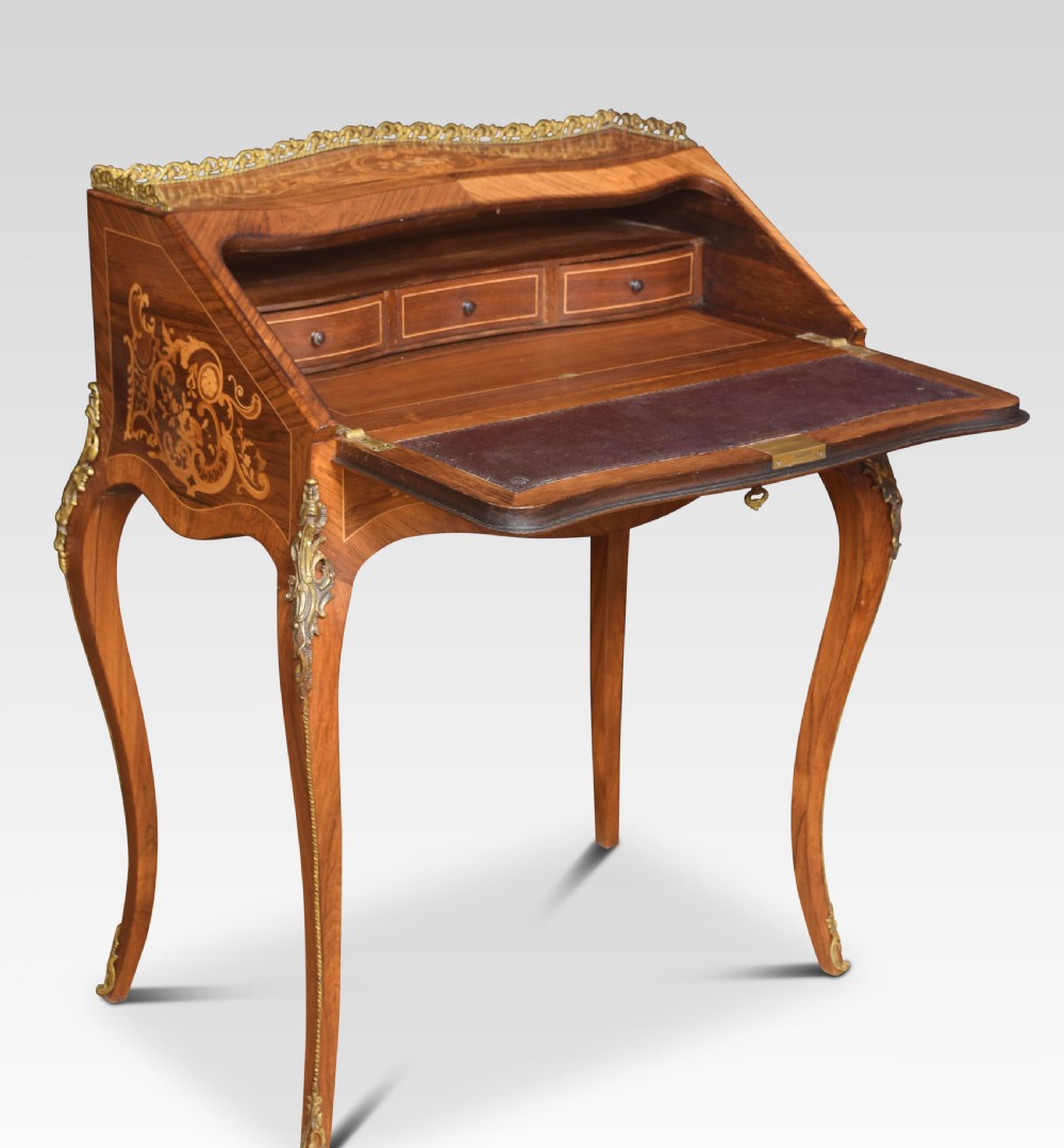 Rosewood inlaid bureau de dame View VI