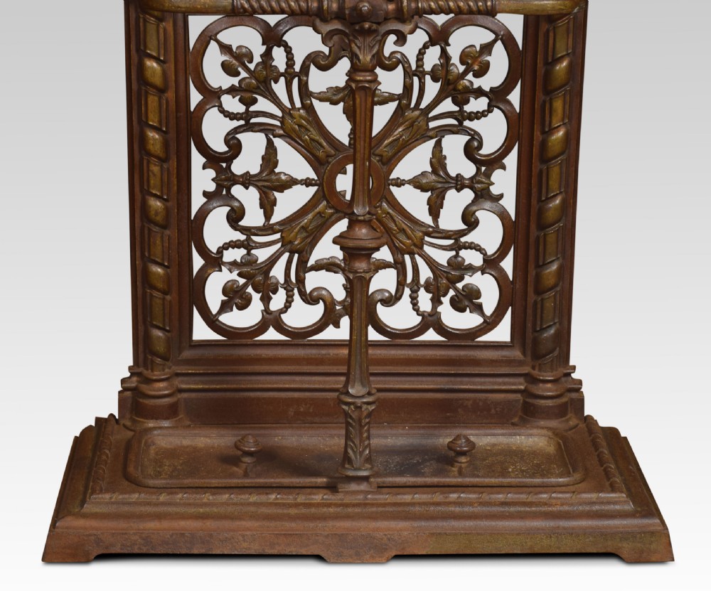 19th century cast iron hall stand View VI