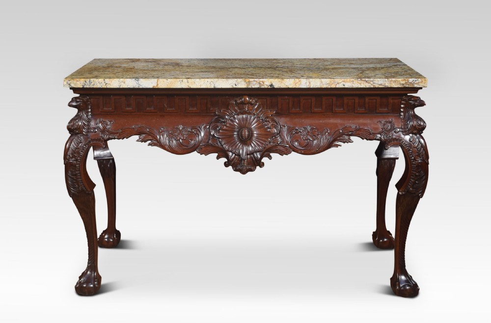 18th century style mahogany console table
