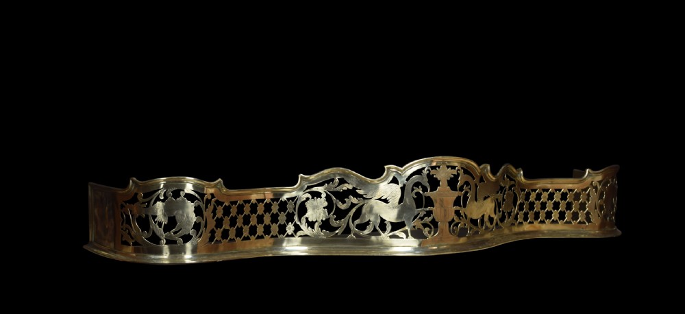 Regency pierced brass fire guard