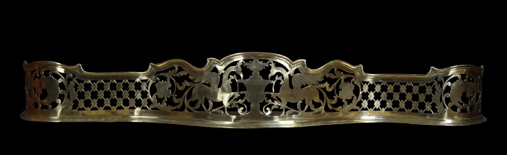 Regency pierced brass fire guard View III