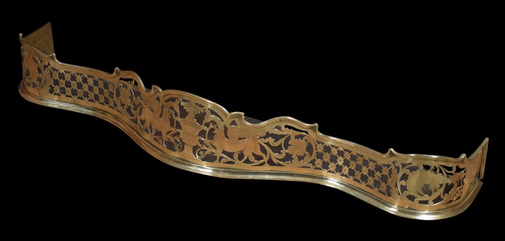 Regency pierced brass fire guard View IV