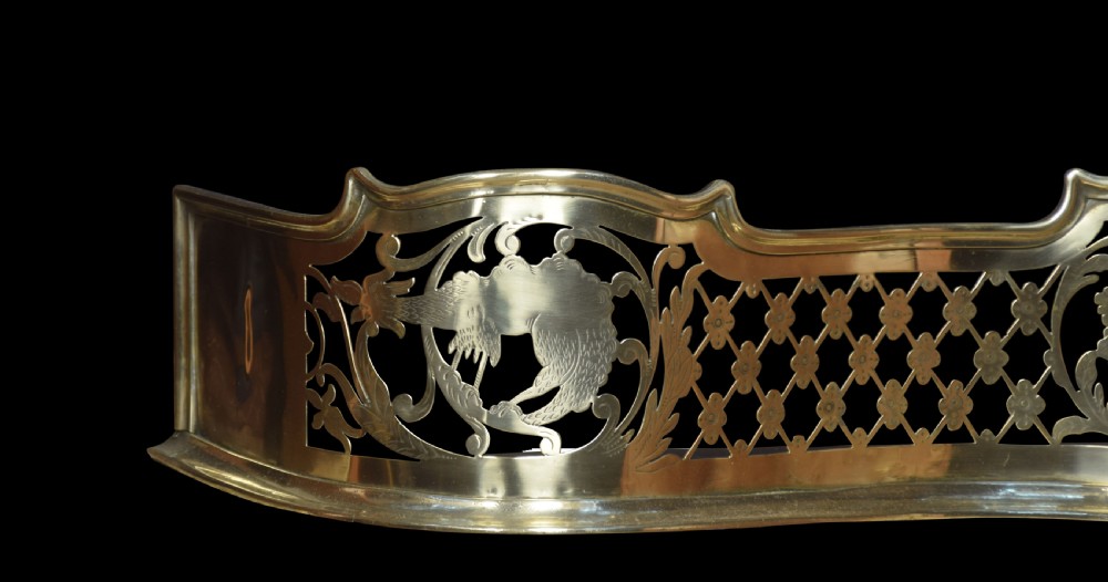 Regency pierced brass fire guard View V