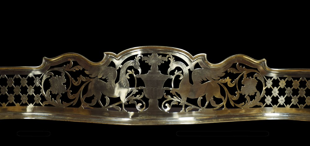 Regency pierced brass fire guard View VI
